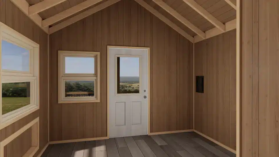 Madison Cove Cabin Interior, in Brown, by Vacavia