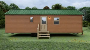 Flint River Cabin Exterior, in Brown, by Vacavia