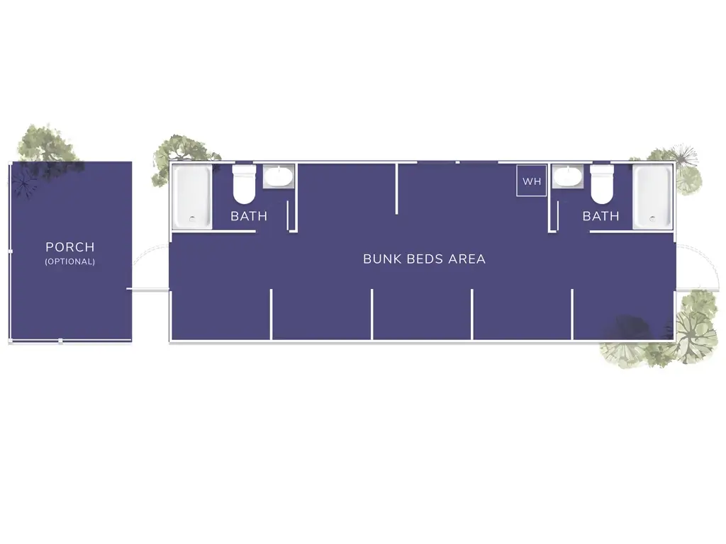 Blue Ridge Landing Cabin, Floor Plan, by Vacavia