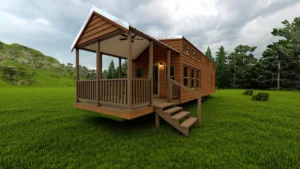 Vacavia Signature Series Cabin Exterior, in Brown, by Vacavia