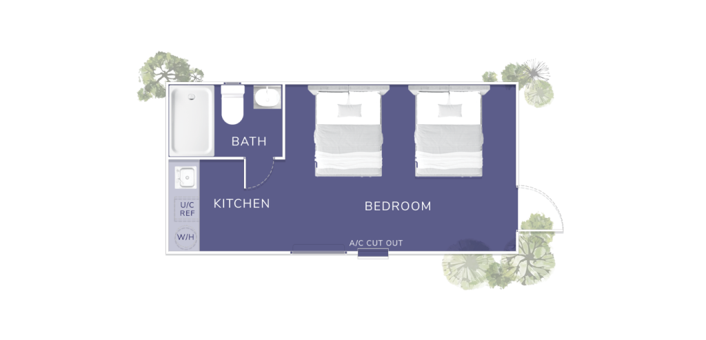 Suwanee River Park Model Home floorplan