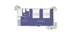 Suwanee River Park Model Home floorplan
